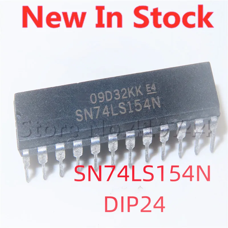 5 шт./лот SN74LS154N 74LS154 HD74LS154P DIP-24 (узкий корпус) 4-проводный 16-проводной декодер в наличии новый оригинальный IC