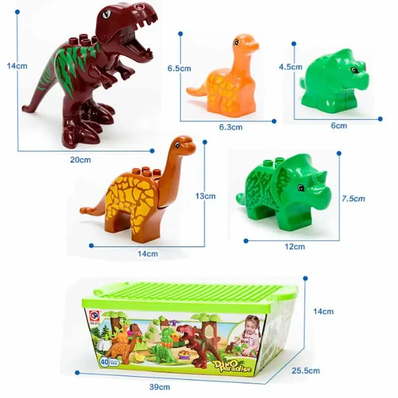 Креативный динозавр Юрского периода рай мир животные лесное дерево детские