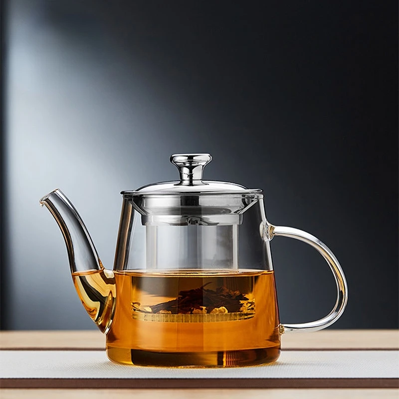 

Luxury Heat Resistant Travel Glass Tea Pot Office Kung Fu Insulated Tetera Retro Clear Dzbanek Do Herbaty Tea Service