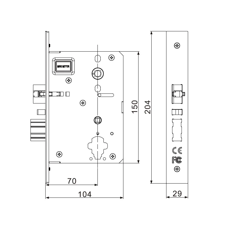 CYPATLIC JCH118E16 электрический RFID-замок для отелей