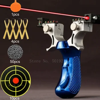High Precision Slingshot with Laser Spirit Level Fast Press Bow Catapult Outdoor Sports Hunting Accessories Sling Shot 1
