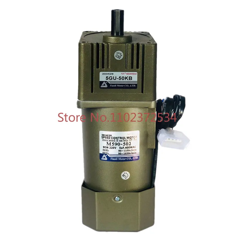 Однофазный редуктор переменного тока 220V90W Tianli, редуктор редуктора, мотор M590-502 + 5GU-KB