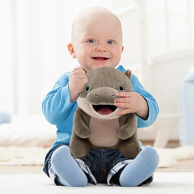 Плюшевые плюшевые игрушки Pygmy Hippo мягкие подушка для сидения плюшевая кукла с