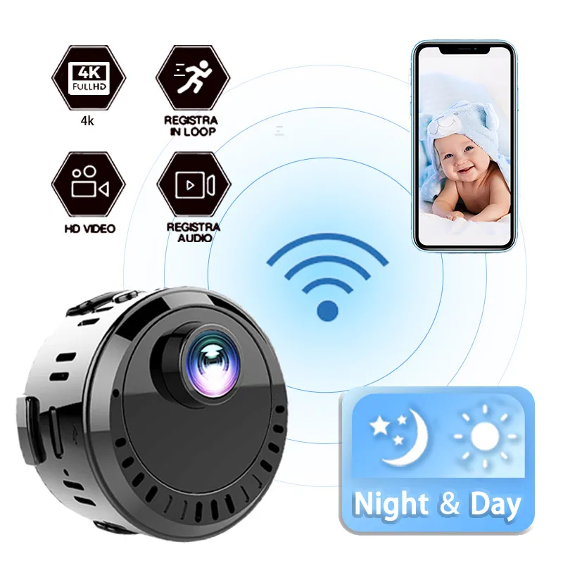 

Mini WIFI Spia DVR Cameras Surveillance Night Vision Camcorder Security Smart Home Cams Wireless Micro Video Espion Recorder