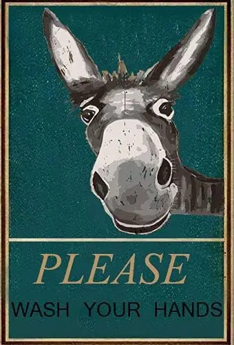 Ретро Vntge Забавный 8x12 nch Осли Плес wsh Your Hnds Metl Sgn Tolet wshroom Broom WC Toilet Br Pub Club Cfe Home Resturnt
