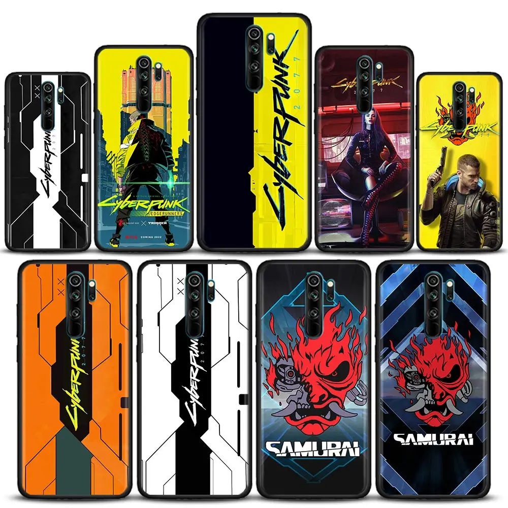 

Game C-Cyberpunkes Case For Xiaomi Redmi 9A 7A 9C 9T 9 10 7 6 8A Case Soft Silicone Cover For Redmi K40 K40s K50 Pro
