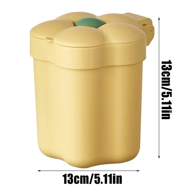 Настольная корзина для мусора маленькая настольная с крышкой ванной комнаты