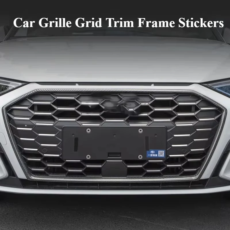 

Наклейки на решетку автомобиля, накладка на рамку для Audi A3 8Y 2021 2020 Sportback Sedan Limousine to Sline S3, внешние аксессуары