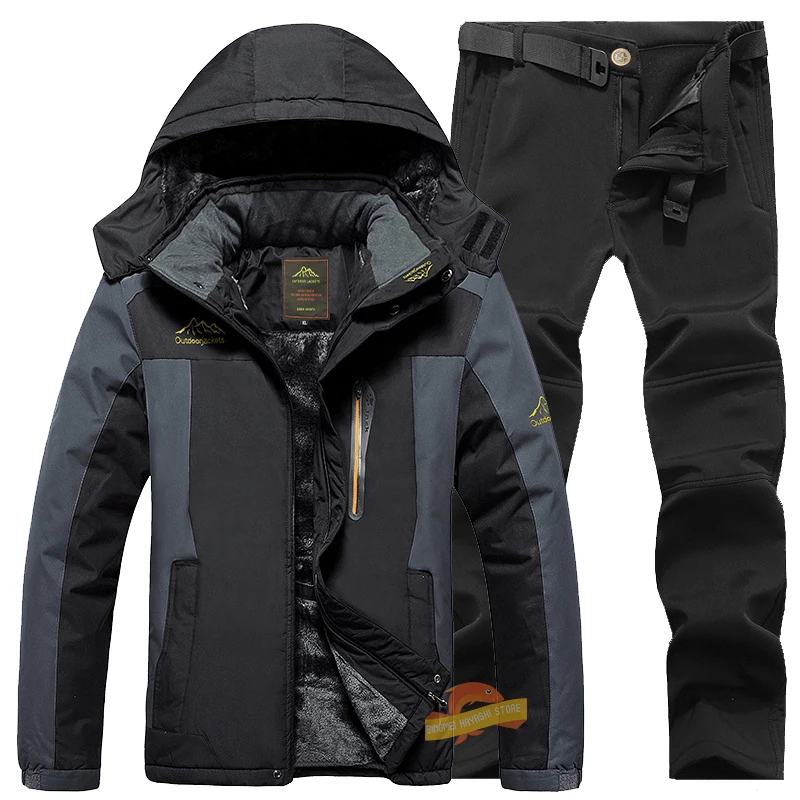 

Men's Winter Windproof Waterproof Fishing Clothes New Plush Thicken Breathable Warm Fishing Suits Outdoor Camping Hunting Jacket