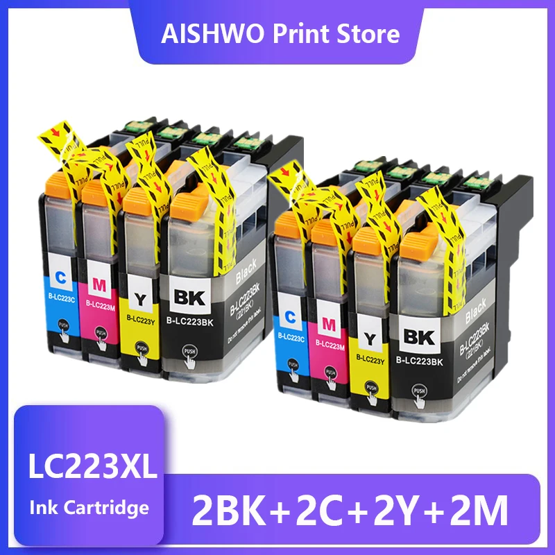 

8PK LC223 ink cartridge for Brother DCP-J4120DW J562DW MFC-J5320DW J880DW J5620DW J680DW J4625DW J5720DW J4420DW J4620DW J4625DW