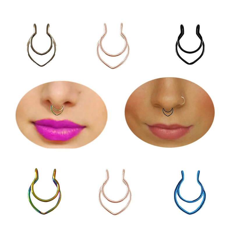 

Piercing Body Jewelry Piercing Nose Ring Nose Piercing Hoop Septum Rings For Women Girls Body Stainless Steel Piercing Jewelry