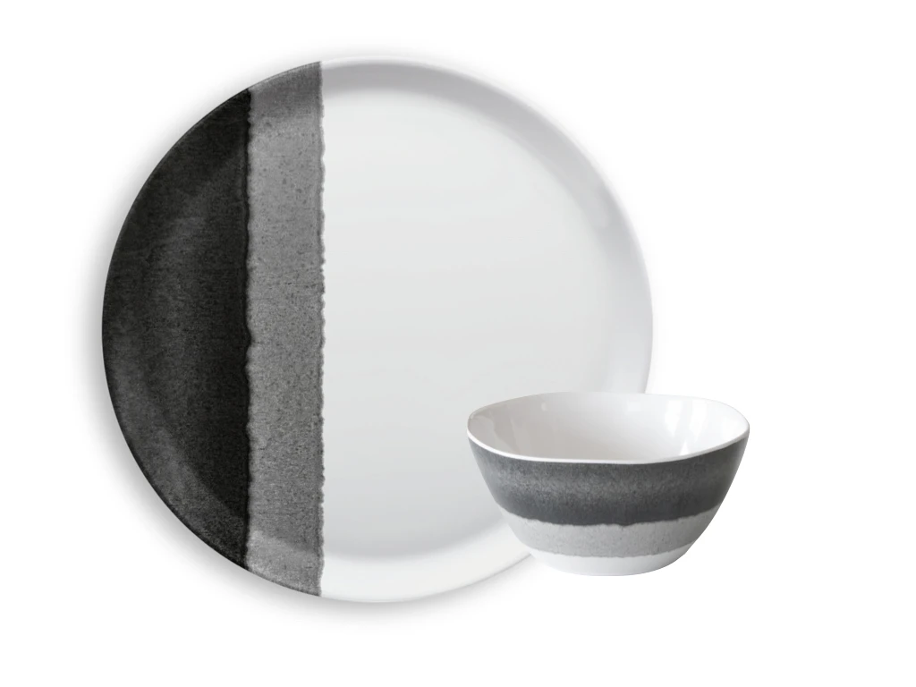 

Outdoor Melamine Neutralis Chip & Dip Set