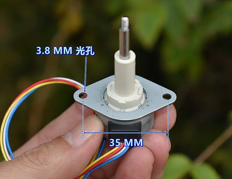 Мини 25 мм 2-фазный 4-проводной прецизионный Телескопический шаговый двигатель