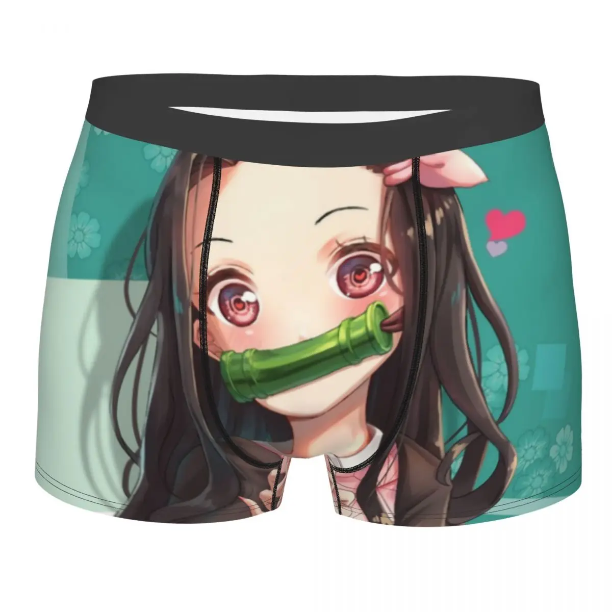 

Novelty Nezuko Kamado Demon Slayer Boxers Shorts Panties Men's Underpants Stretch Kimetsu No Yaiba Anime Briefs Underwear