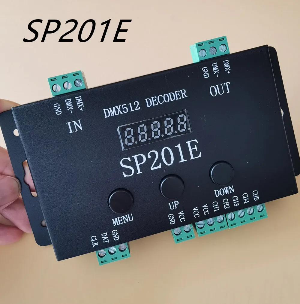 SP201E DMX512 WS2812B WS2811 DMX к SPI контроллеру декодер поддержка нескольких IC - купить по