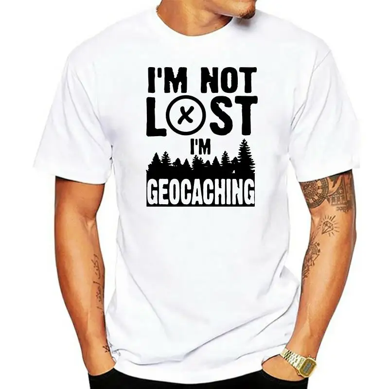 

Geocaching Adventurer Forest Новые футболки Европейская мода черные футболки в стиле хип-хоп унисекс