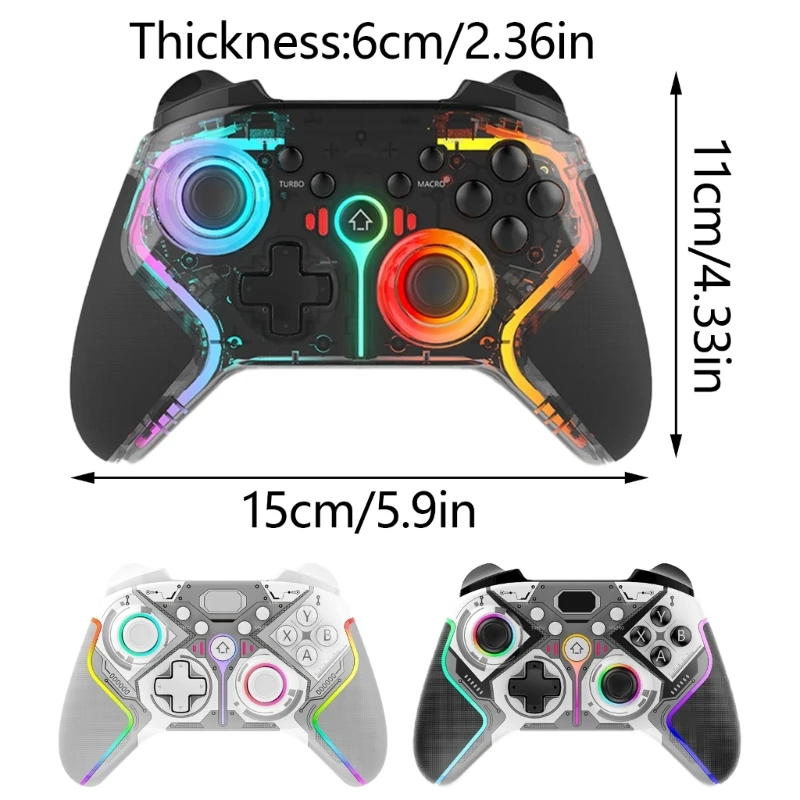 Эргономичный беспроводной геймпад с настраиваемыми кнопками турбо-режимами