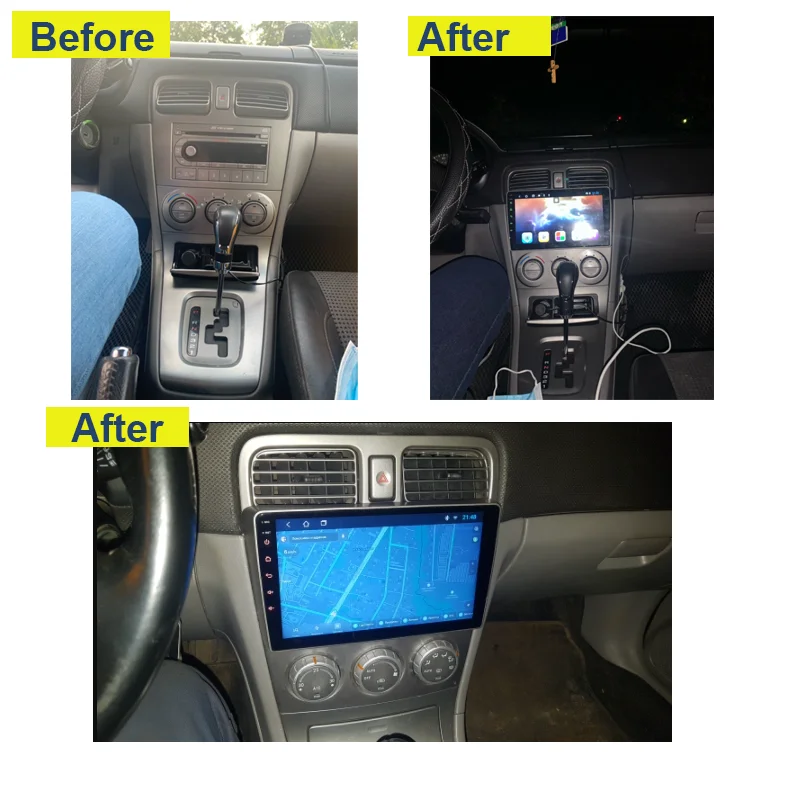 navistart 8g 128g car radio for subaru forester sg 2002 2008 android 10 multimedia video dvd player navigation 2 din autoradio free global shipping