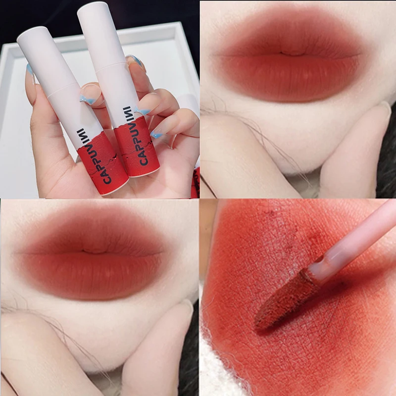 

Waterproof Lip Tint Mud Light Soft Lipgloss Velvet Matte Lipstick Moisturizing 6 Colors Peach Berry Lip Gloss Beauty Cosmetics