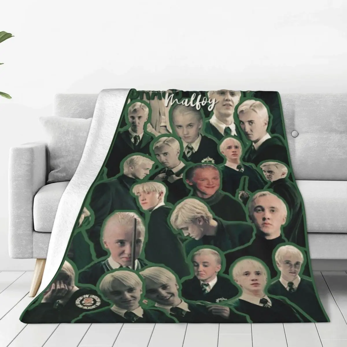 

Фланелевое Одеяло Draco Malfoy для коллажей, весна/осень, волшебный волшебник, актер, портативное пледовое одеяло для кровати, офиса, плюшевое тон...