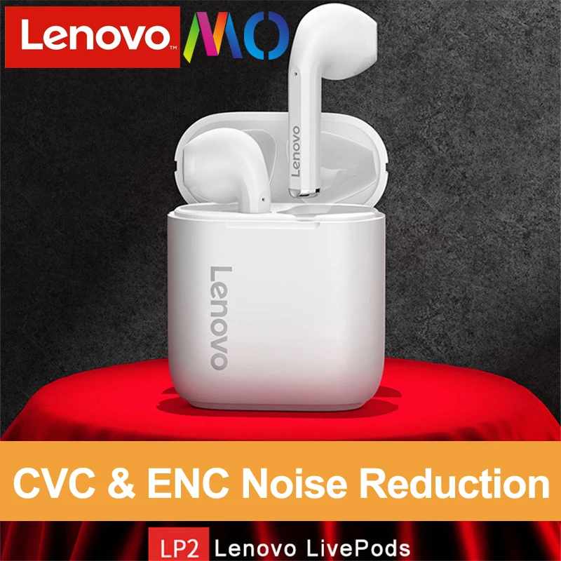 

TWS-наушники Lenovo LP2 LP1 с поддержкой Bluetooth 5,0 и сенсорным управлением