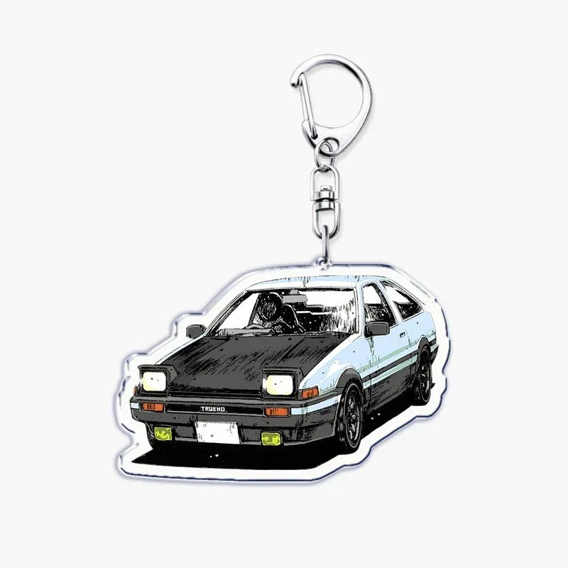 Классический брелок для ключей в японском стиле аниме Initial D Takumi виде гоночных