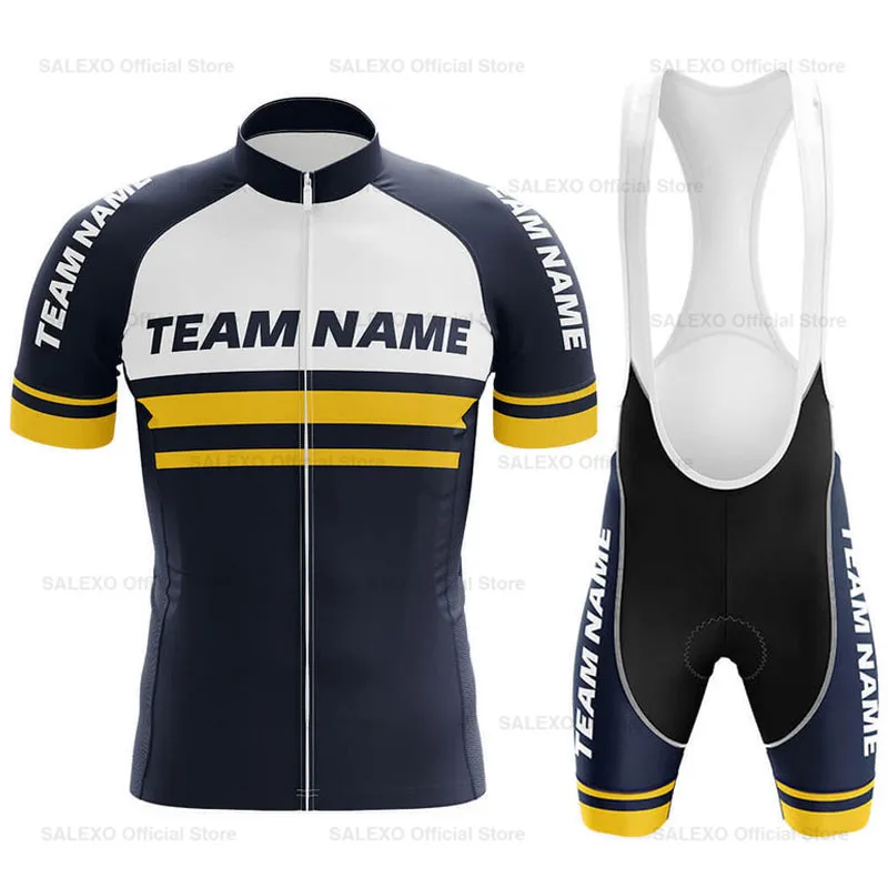 

2022 Summer Custom Cycling Jerseys Team Name Men Short Sleeve Cycling Clothing Bicycle Uniform Breathable Mountain Bike Clothes