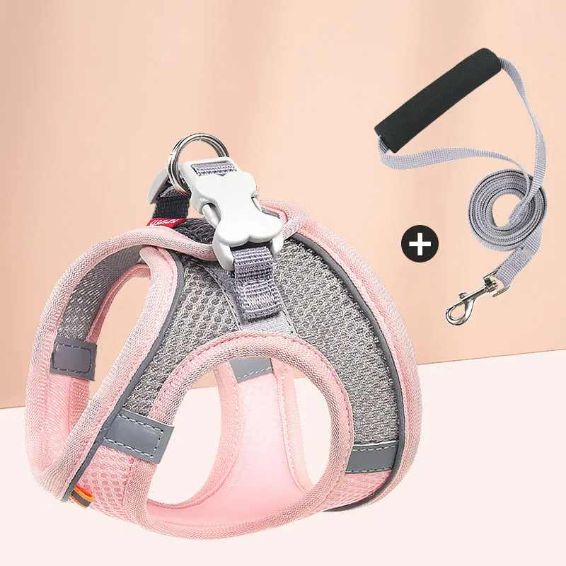 

Leash Set Escape Proof Kitten Harness for Small Dog Breathable Puppy Pet Walking Lead Leash Cat Accessories Cat Collar Kitten
