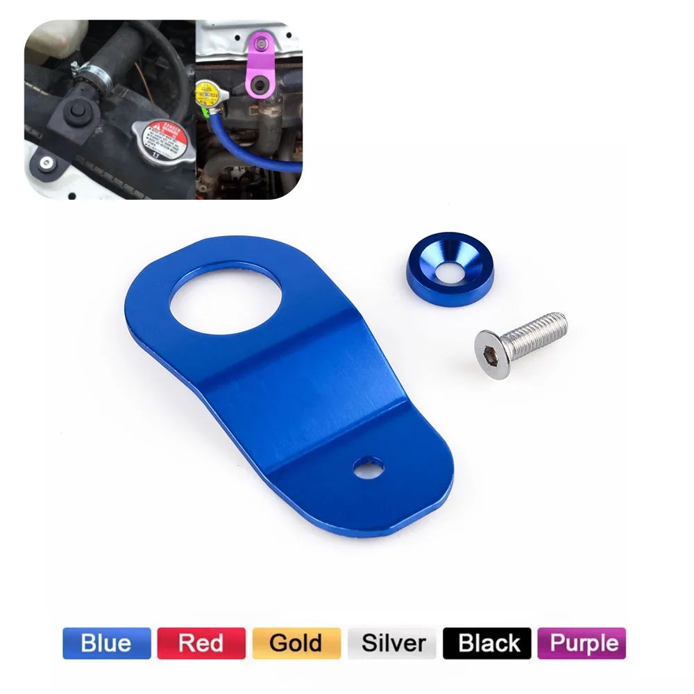 

Aluminum Car Radiator Stay Bracket for Honda Civic EK 2000 Purple Tank Bracket Racing Refrigeration Bracket Car Radiator Stay