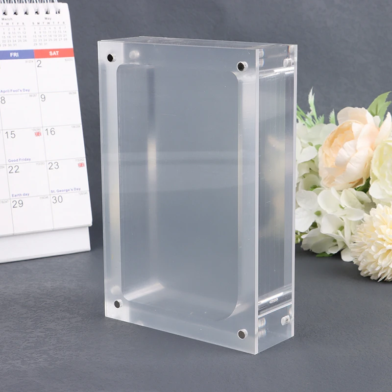 

High Transparency Acrylic Storage Box Game Console Magnetic Cover Storage Case Handheld Game Display Box For Game Boy MICRO GBM