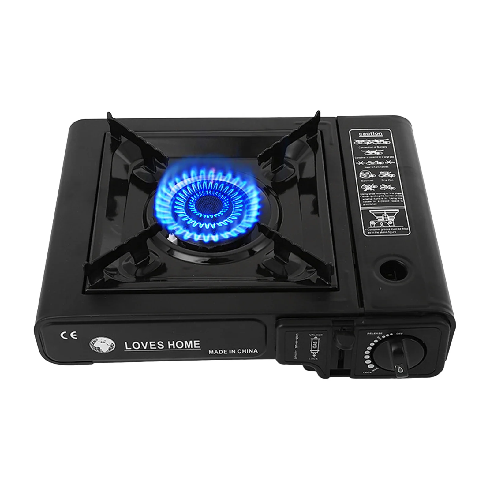 

Портативная туристическая горелка с автоматическим зажиганием, из нержавеющей стали