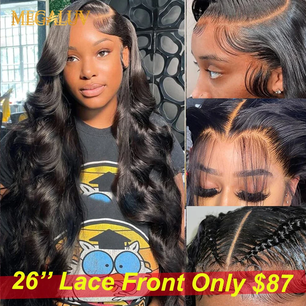 

13x6 HD Lace Front Wig For Women Body Wave Remy Brazilian Human Hair Pre Plucked Natural Hairline 13x4 Lace Frontal Wigs