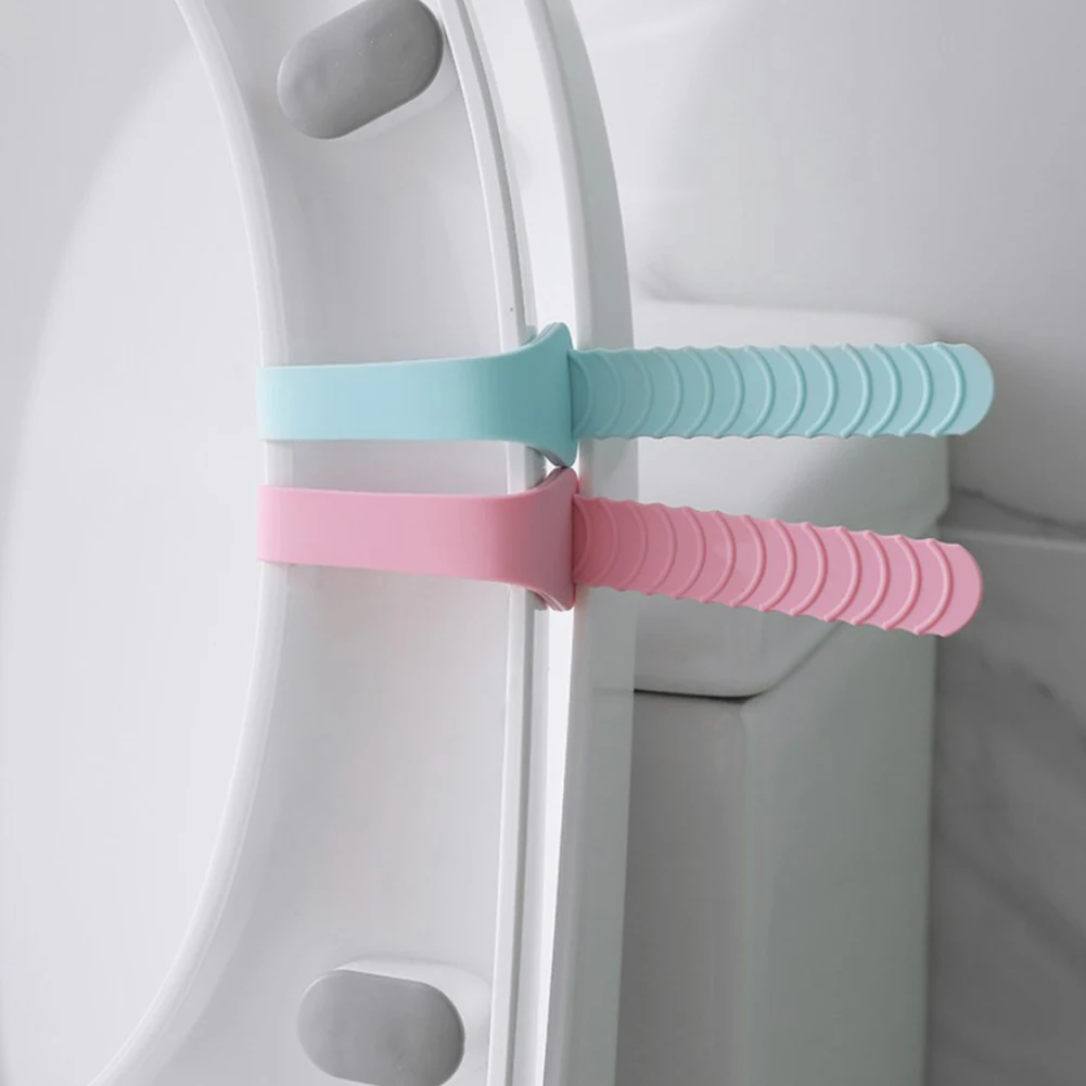 

1Pcs Plastic Anti-dirty Toilet Lifter Sanitary Closestool Seat Cover Lid Handle Sticker Lifting Device Home Bathroom Accessories