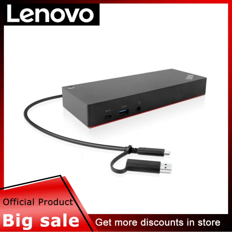 

Original Lenovo ThinkPad Hybrid USB-A/Type-C Dual Interface Desktop Multi Dock Adapter 40AF0135CN X1 X390X280T490T480X280