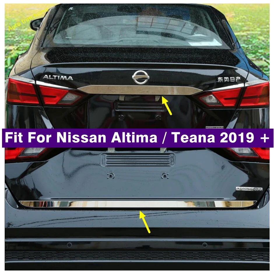 Купи Molding Tailgate Door Handle Strip Accent Garnish Styling Rear Trunk Tail Gate Cover Trim For Nissan Altima / Teana 2019 2023 за 1,260 рублей в магазине AliExpress