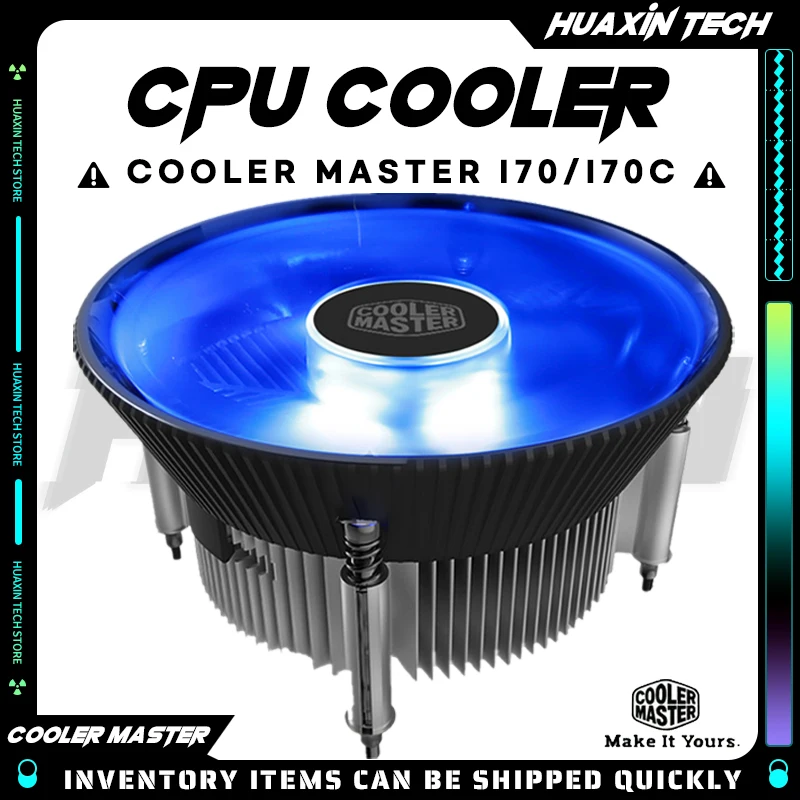 

Cooler Master i70/i70C CPU Cooler Radiator 12cm LED Blue Light 4pin PWM Quiet Cooler Fan For Intel LGA1700 1156 1155 1151