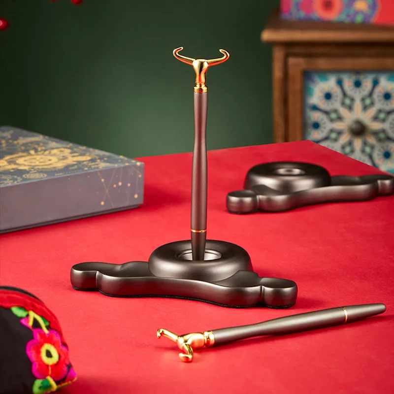Luxury Magnetic Suspension Self-supporting Gel Pen Resist Gravity Gyro Metal Desk Desk Ornaments Gift