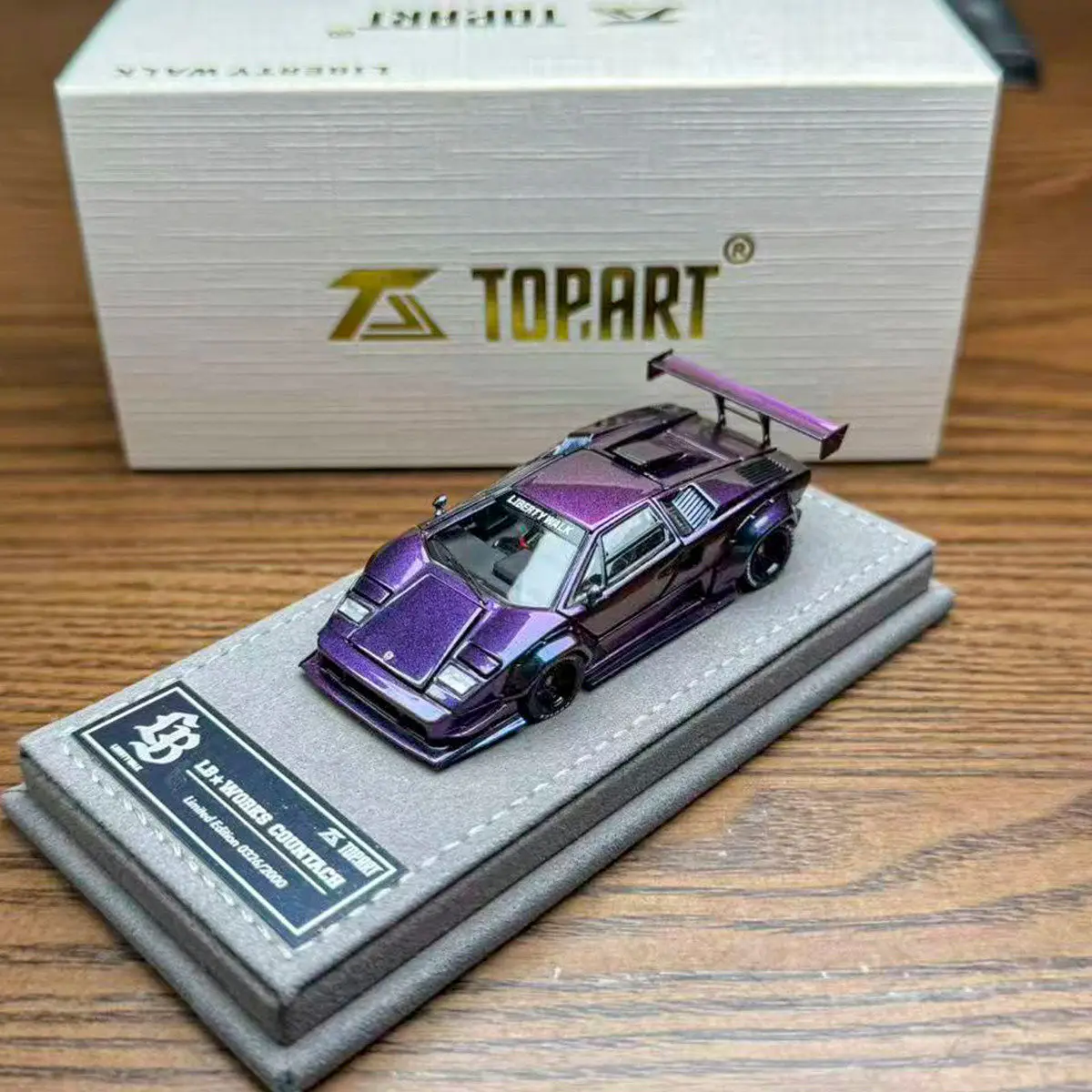 Коллекционная модель Topart 1:64, литая под давлением, из сплава, LBWK Lamborghini Countach, классический спортивный автомобиль, подарок для взрослых, сувенир, статическая модель для демонстрации (art.: 3920dbeec7634) - 3920dbeec7634