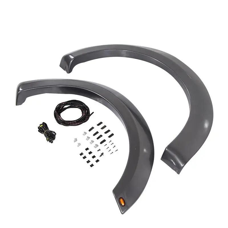 

2015 2016 2017 Fender Flares Matte Black with Light for Ford F150 Fit For F150