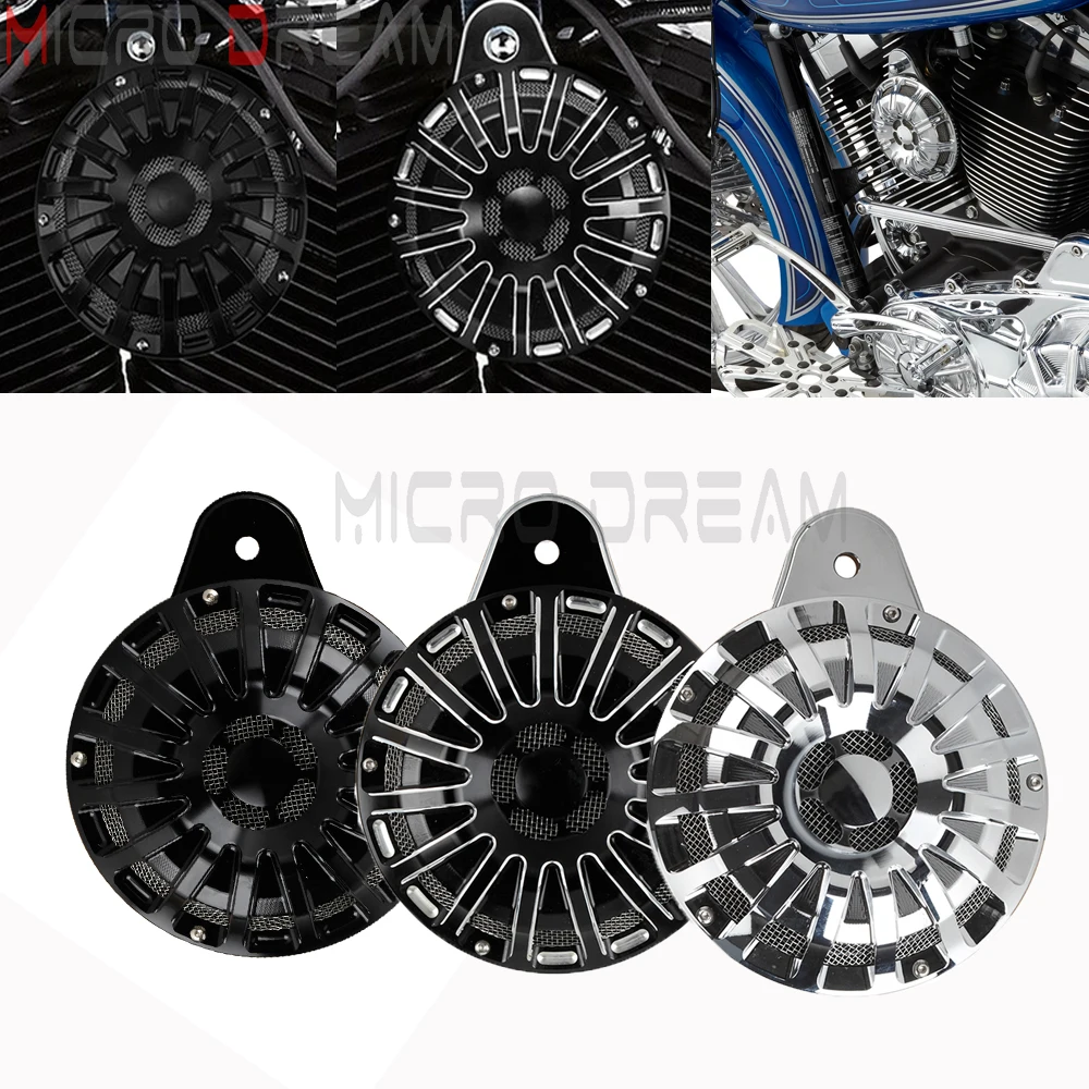 

For Sportster XL 1200 883 Motorcycle CNC Horn Kit Cover Horns Assembly For Harley Touring Big Twin Cam FLT Electra Glide 1991-17