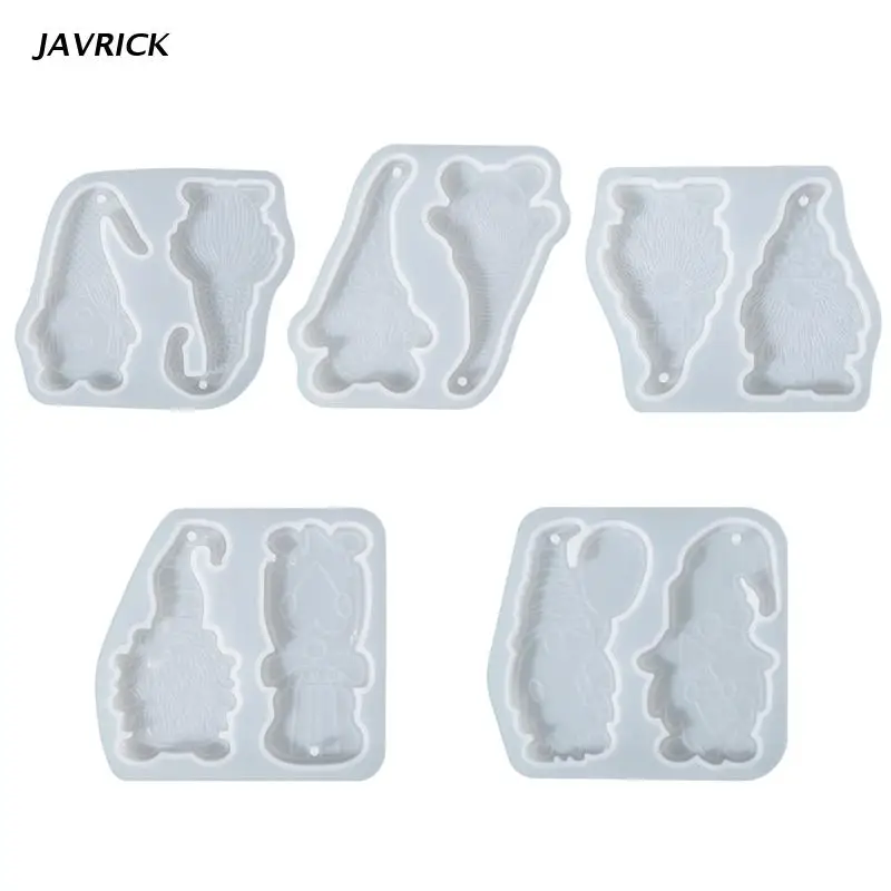 

Рождественские силиконовые формы из эпоксидной смолы, зеркальная смола, литье, форма, маленький карлик, сделай сам, брелок, подвеска