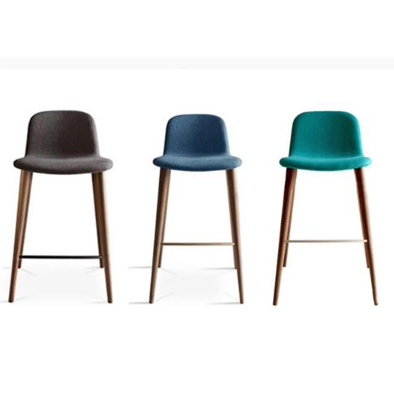 Деревянные скандинавские барные стулья роскошный высокий табурет для ресторана