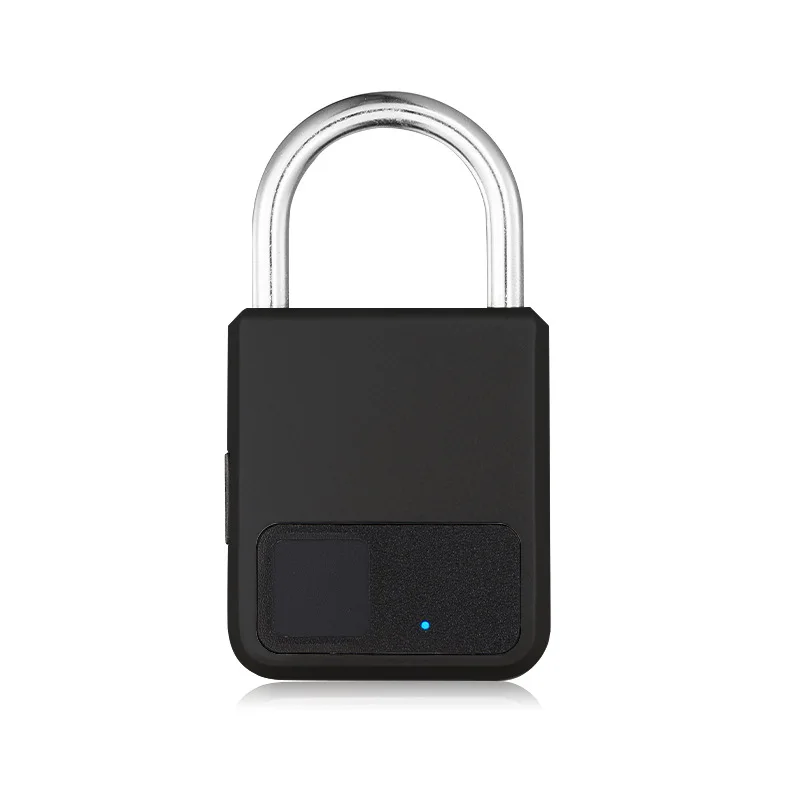 

Навесной замок с отпечатками пальцев серый алюминиевый