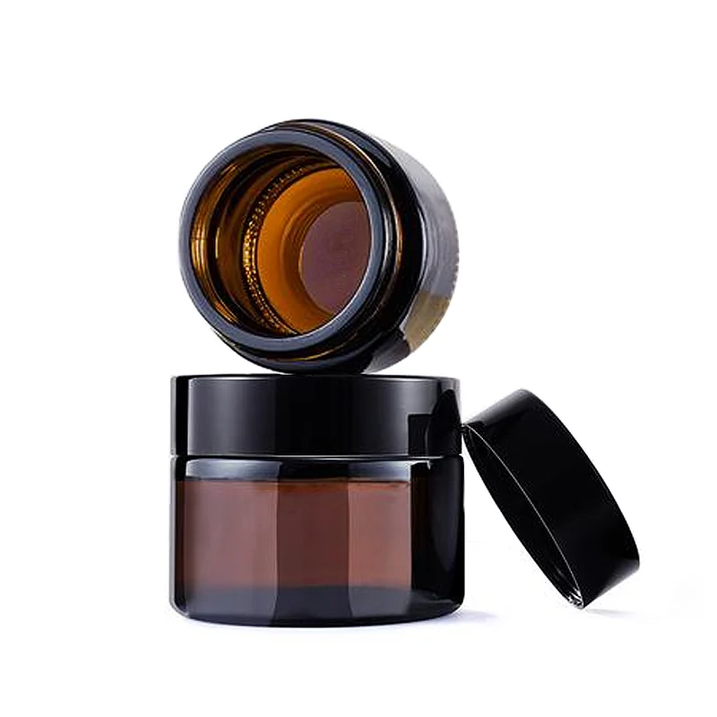 2 шт. 20 мл янтарная Стекло банки с крышками и внутренними вкладышами