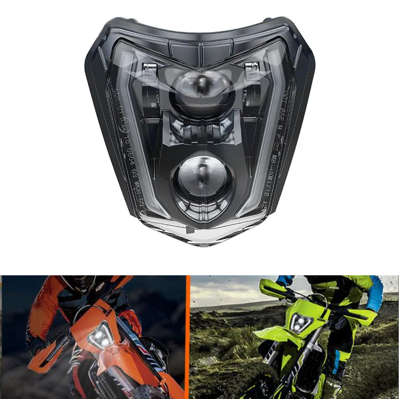 

E24-Mark Motorcycle LED Headlight Assembly Light For KTM EXC SX SXF SXS XC XCF XCW XCFW 125 200 250 300 350 450 500 Accessories
