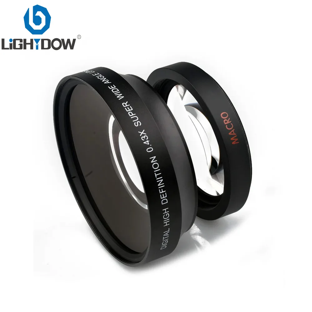 

Lightdow High Definition 67mm 0.43X Wide Angle with Macro Front & Rear Cap for Cannon Nikon 67mm UV Thread SLR DSLR Camera Lens