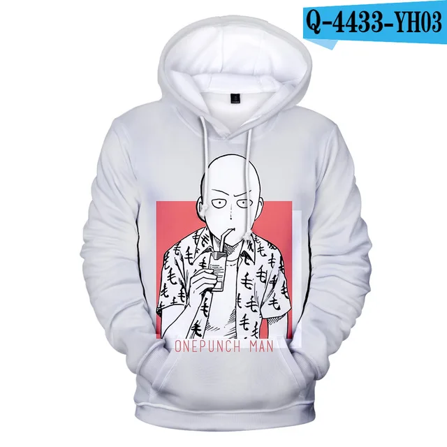 

New One Punch Man Anime Hoodies Man 3d Printed Men/Women Casual Fashion Oversized Pullover Hoodie interestingly Unisex Clothing