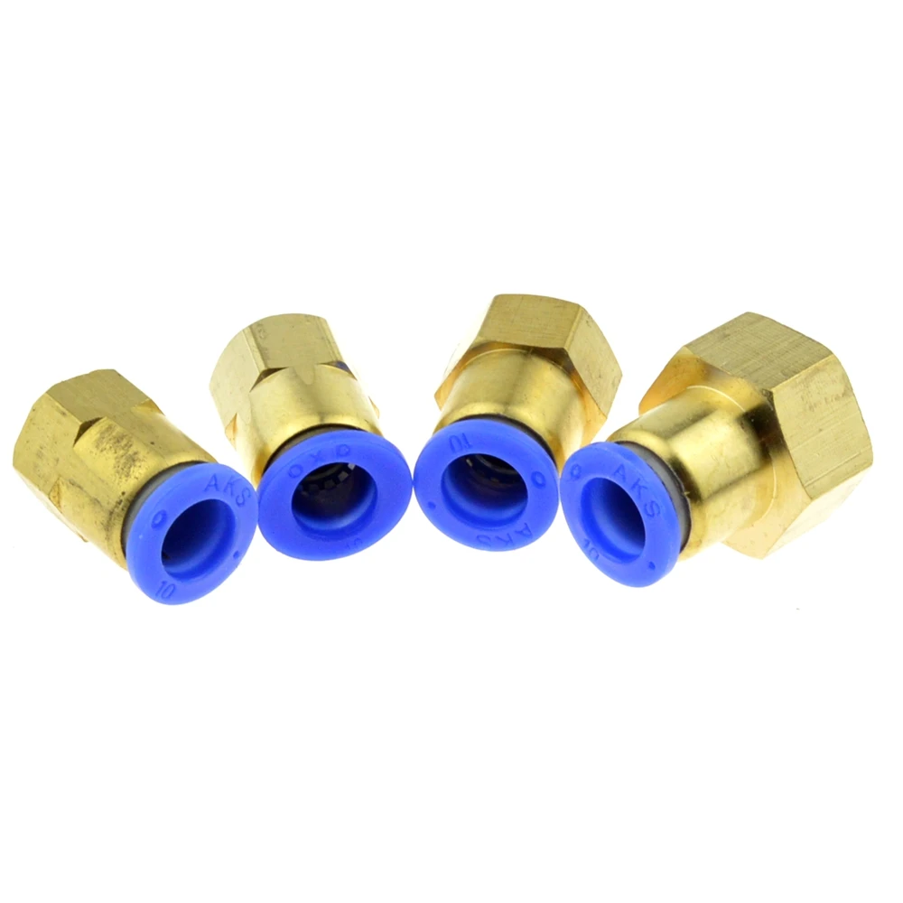 Штуцер для воздушной трубы 10 мм 12 8 6 штуцер шланга 1/8 дюйма 3/8 BSP 1/2 Женский