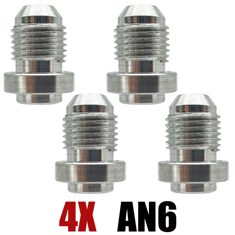 

4X 3AN 4AN 6AN 8AN 10AN 12AN 16AN 20AN Мужской сварочный фитинг Адаптер Сварочная пробка Алюминиевый масляный шланг Прямой разъем с резьбой Серебристый