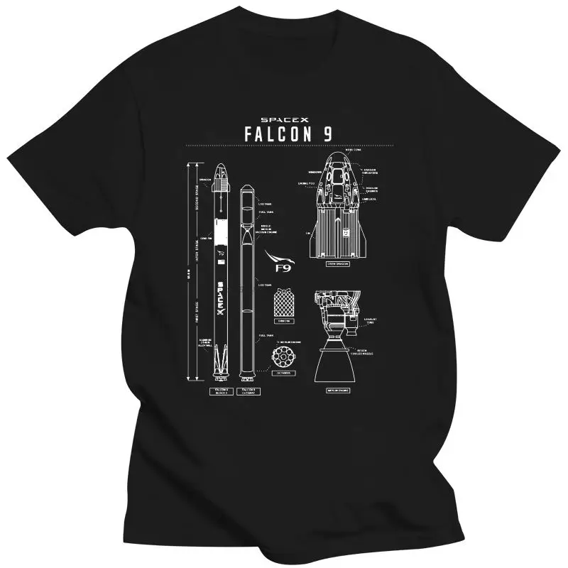 

Мужская одежда SpaceX Falcon 9 чертеж рубашка